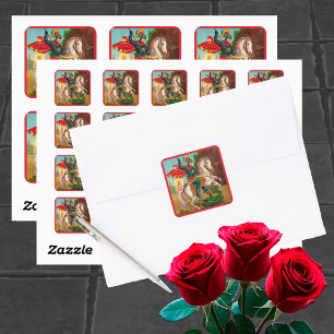St. George Rescues the Princess Square Sticker