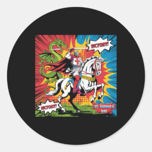 St. George’s Day In Pop Art Style Sticker