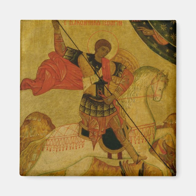 St. George slaying the Dragon Magnet (Front)