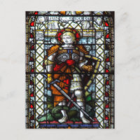 St George stained glass window