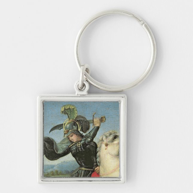 St. George Struggling with the Dragon Key Ring (Front)