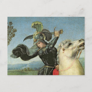 St. George Struggling with the Dragon Postcard