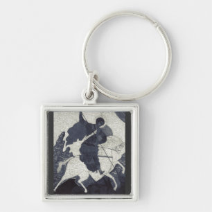 St George the Victorious Eastern Orthodox Icon Art Key Ring