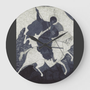 St George the Victorious Eastern Orthodox Icon Art Large Clock