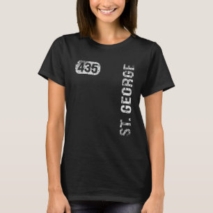 St. George Utah 435 Area Code Vintage Retro T-Shirt