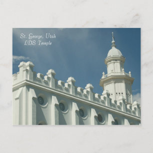 St. George, Utah LDS Temple Postcard