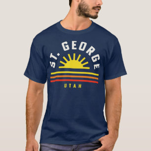 St George Utah Retro Vintage Sunset T-Shirt