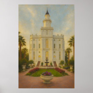St. George Utah Temple Painting™ LDS Art Poster