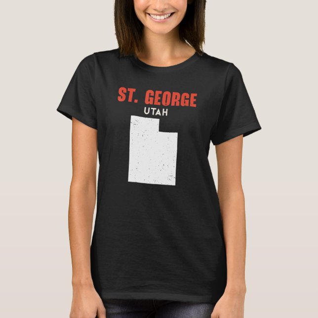 St George Utah USA State America Travel Utahan T-Shirt (Front)