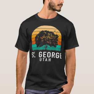 St George Vintage Sunset Utah Souvenir Premium  T-Shirt