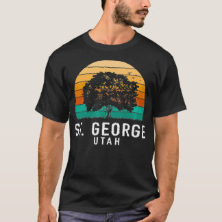 St George Vintage Sunset Utah Souvenir Premium  T-Shirt