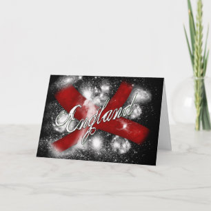 St. George's Day Greeting Card Enland Flag English