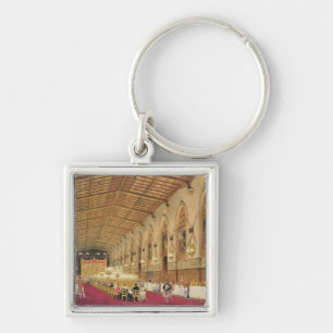 St George's Hall, Windsor Castle, 1838 (colour lit Key Ring
