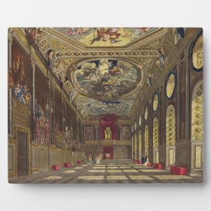 St. George's Hall, Windsor Castle, from 'Royal Res Plaque
