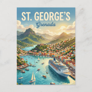 St. George's Harbour Grenada Postcard