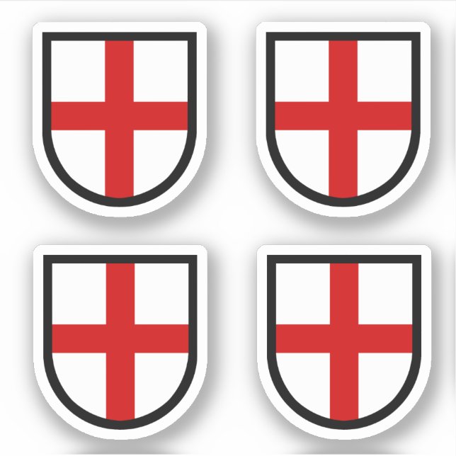 St. George's Shield - 4-Up Contour (Front)