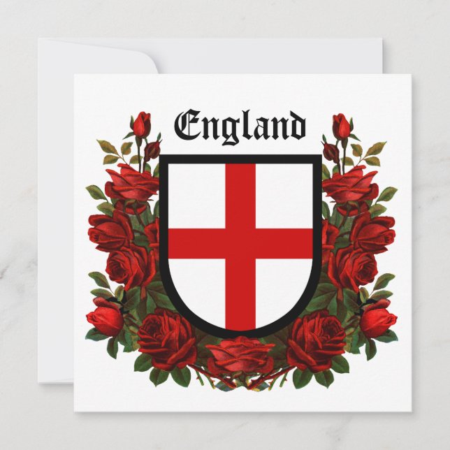 St. George's Shield Surrounded with Red Roses (Front)