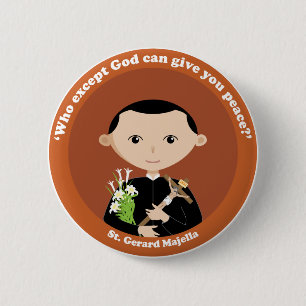 St. Gerard Majella 6 Cm Round Badge
