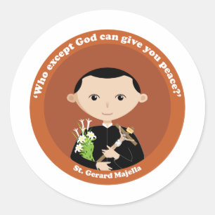 St. Gerard Majella Classic Round Sticker