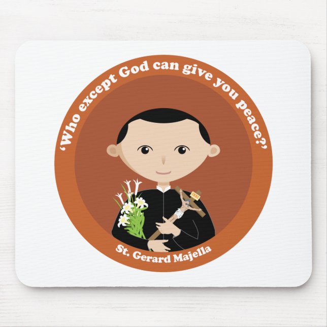 St. Gerard Majella Mouse Mat (Front)