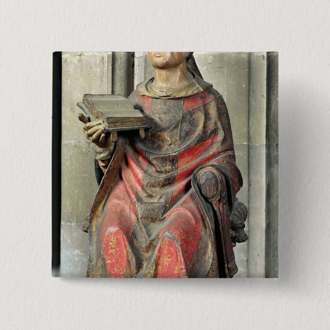 St. Germain  Bishop of Auxerre 15 Cm Square Badge (Front)