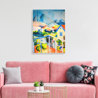 St Germain near Tunis | Auguste Macke | Canvas Print