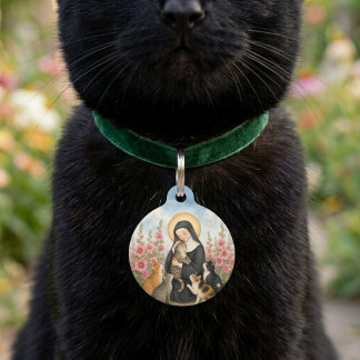 St. Gertrude of Nivelles Personalised Pet ID Tag