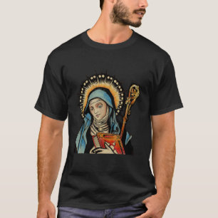 St Gertrude Patron Saint of Cats Great Nivelles 1 T-Shirt