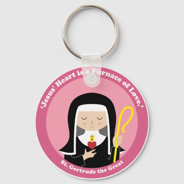 St. Gertrude the Great Key Ring (Front)