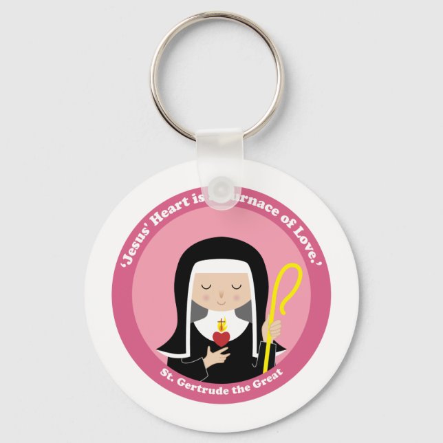 St. Gertrude the Great Key Ring (Front)