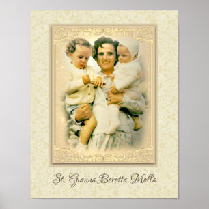 St. Gianna Beretta Molla Catholic Mother Poster