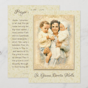 St. Gianna Beretta Molla Catholic Mother Prayer Invitation