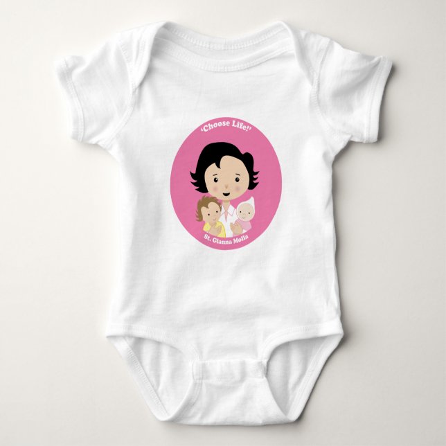 St. Gianna Molla Baby Bodysuit (Front)
