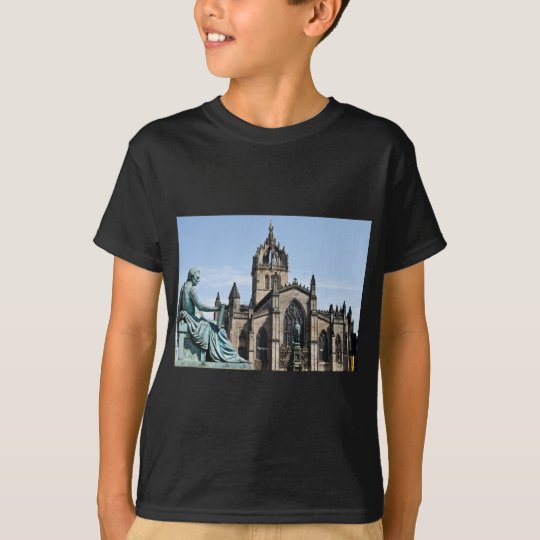 St. Giles Cathedral and David Hume Statue T-Shirt