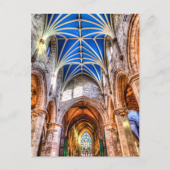 St Giles Cathedral Edinburgh Postcard (Front)