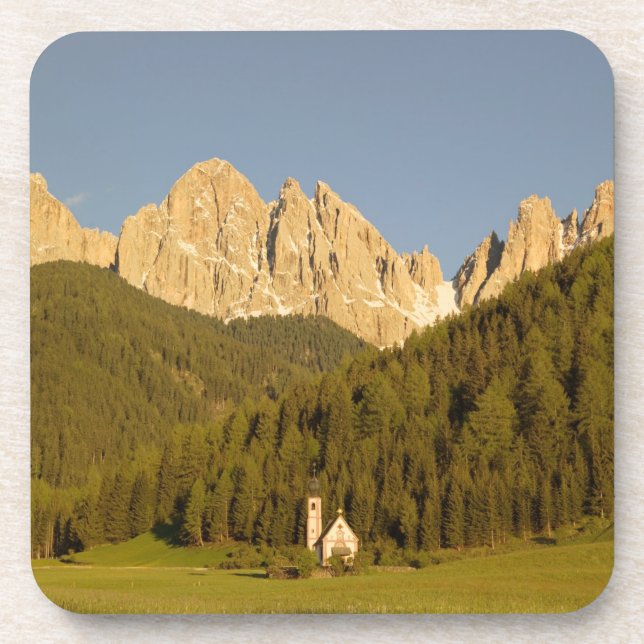 St Giovanni, Val di Funes, Dolomites, Italy Coaster (Front)