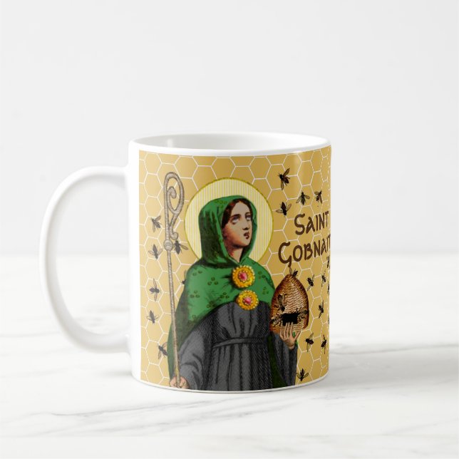 St. Gobnait of Ballyvourney (SAE 003)  Coffee Mug (Left)