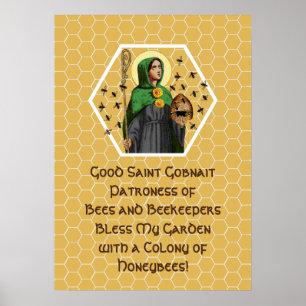 St. Gobnait of Ballyvourney (SAE 003) Poster