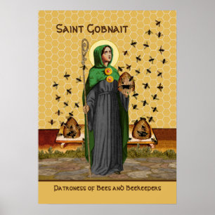 St. Gobnait of Ballyvourney (SAE 003) Poster