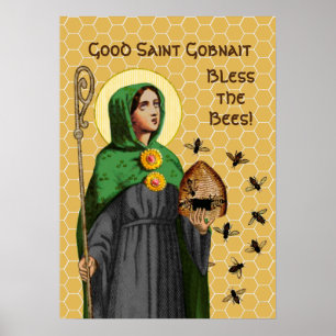 St. Gobnait of Ballyvourney (SAE 003) Poster