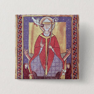 St. Gregory 15 Cm Square Badge