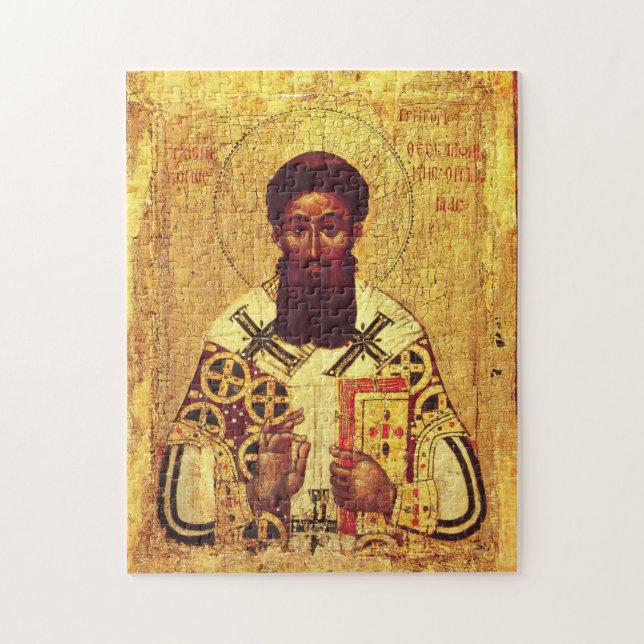 St. Gregory of Palamas Orthodox Christian Icon Jigsaw Puzzle (Vertical)