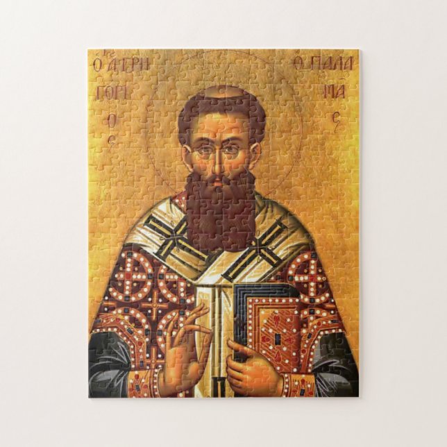 St. Gregory Palamas Orthodox Christian Icon Jigsaw Puzzle (Vertical)