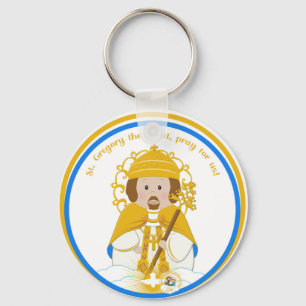 St. Gregory the Great Medal Key Ring