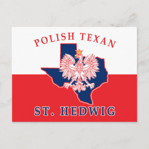 St. Hedwig Polish Texan Postcard