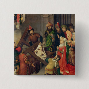 St. Helena and the Miracle of the True Cross 15 Cm Square Badge