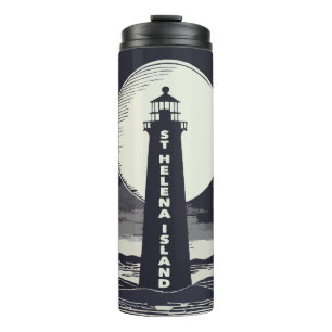 St. Helena Island Michigan Lighthouse Moon Thermal Tumbler