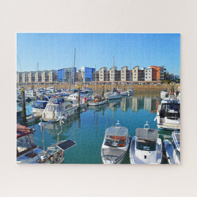 St Helier marina, Jersey Jigsaw Puzzle (Horizontal)