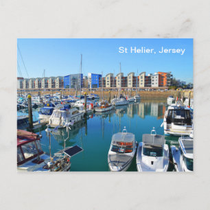 St Helier marina, Jersey Postcard