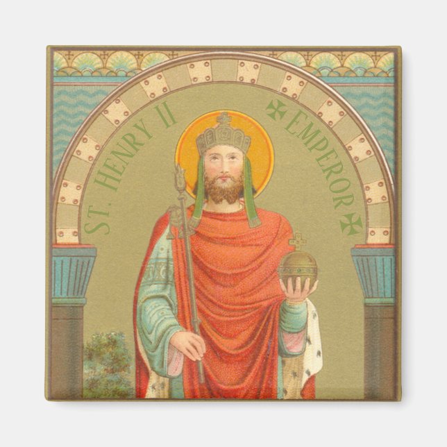 St. Henry II, Emperor (BBS 10) Square Magnet (Front)
